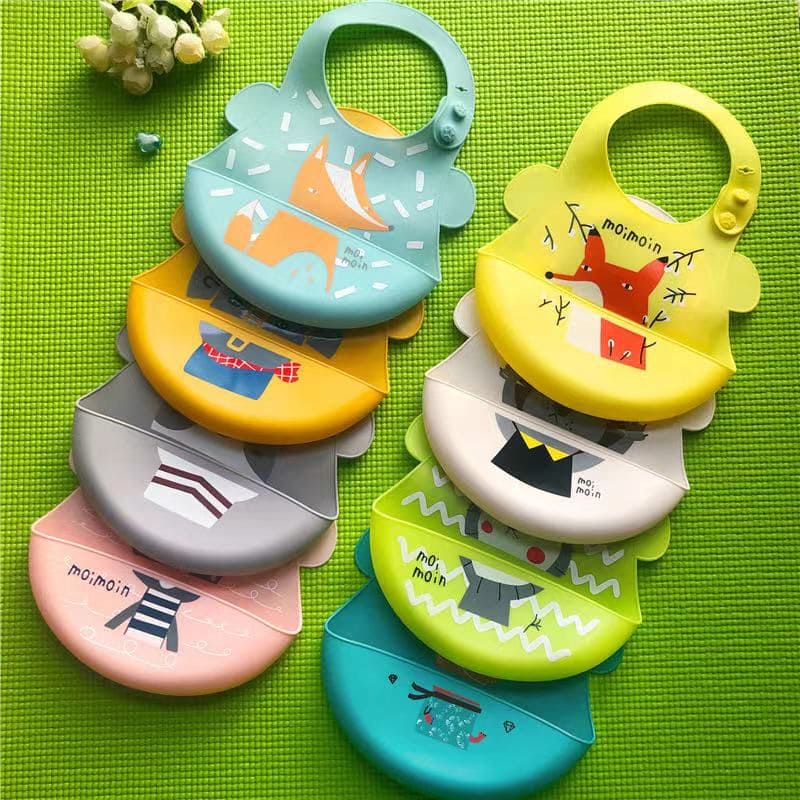 Waterproof Baby Silicone Bibs, Cute Cartoon Eating Feeding Bibs, Saliva Towel Girl Boy Adjustable Children Bibs, Newborn Cartoon Feeding Accessories Waterproof Baby Silicone Bibs, Cute Cartoon Eating Feeding Bibs, Saliva Towel Girl Boy Adjustable Children Bibs, Newborn Cartoon Feeding Accessories
